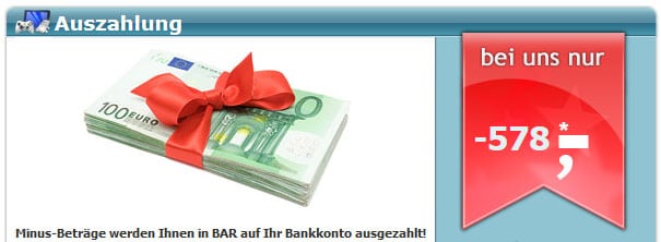 Kost-nix-Aktion-Auszahlung