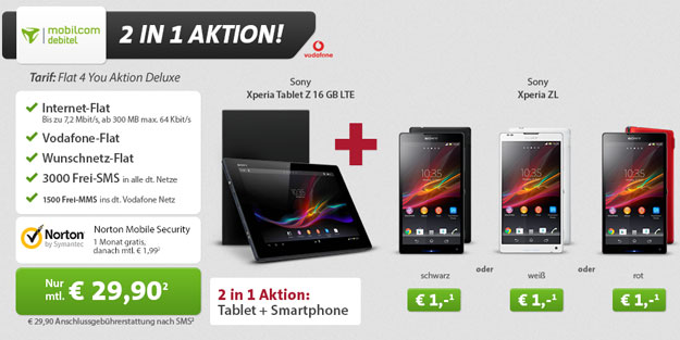 Flat 4 You mit Xperia Tablet Z