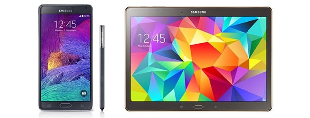 Samsung Galaxy Note 4 mit Tab S 10.5
