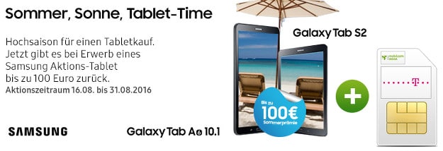 Samsung Galaxy Tab S2 + 3 GB-LTE-Flat Telekom-Netz