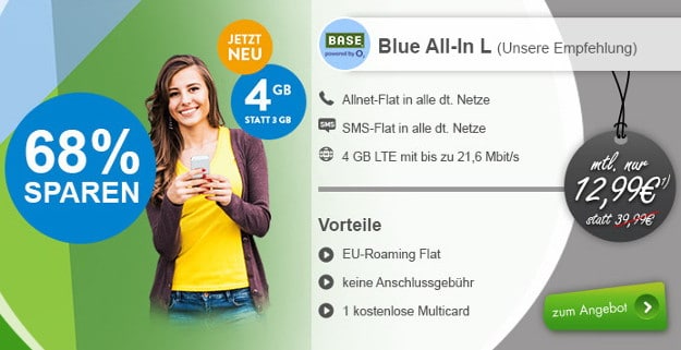 o2 Blue All-in L bei modeo