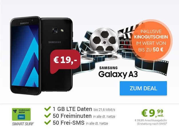 Galaxy A3 + o2 Smart Surf (md)