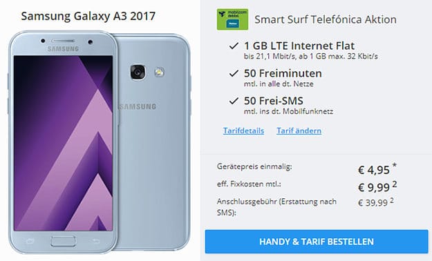 Samsung Galaxy A3 + o2 Smart Surf
