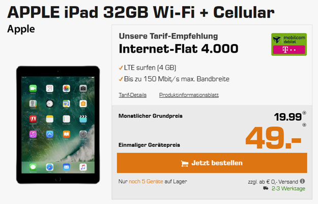 ipad internet-flat 4000 telekom