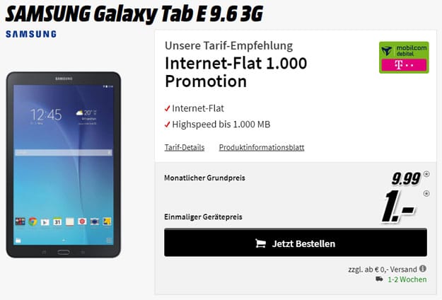 samsung galaxy tab e 9.6 internet-flat telekom