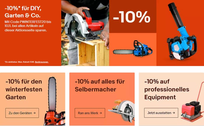 ebay Gutschein Haus & Garten