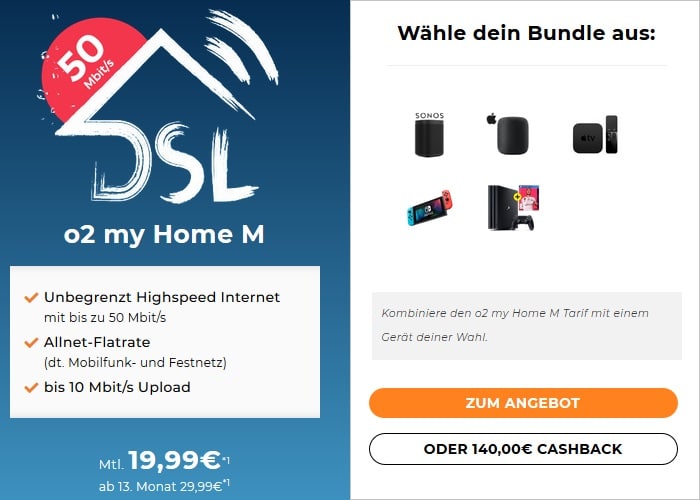 O2 Dsl Tarife Ab Effektiv 20 41 Mtl Und Mit Bis 250 Mbit S Im