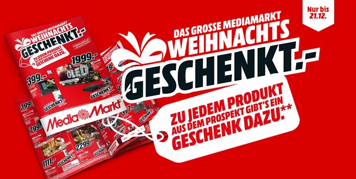 MediaMarkt Weihnachts-Geschenkt-Aktion 2020