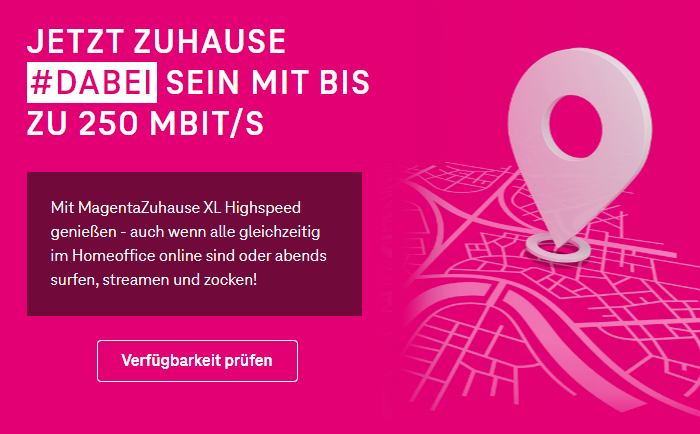 Super-Vectoring bei der telekom mit bis zu 250 MBit/s im Downstream - MagentaZuhause XL