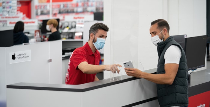 ppleCare Services im MediaMarkt mit Originalersatzteilen von Apple