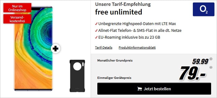 Huawei Mate30 Pro +o2 Free Unlimited MM