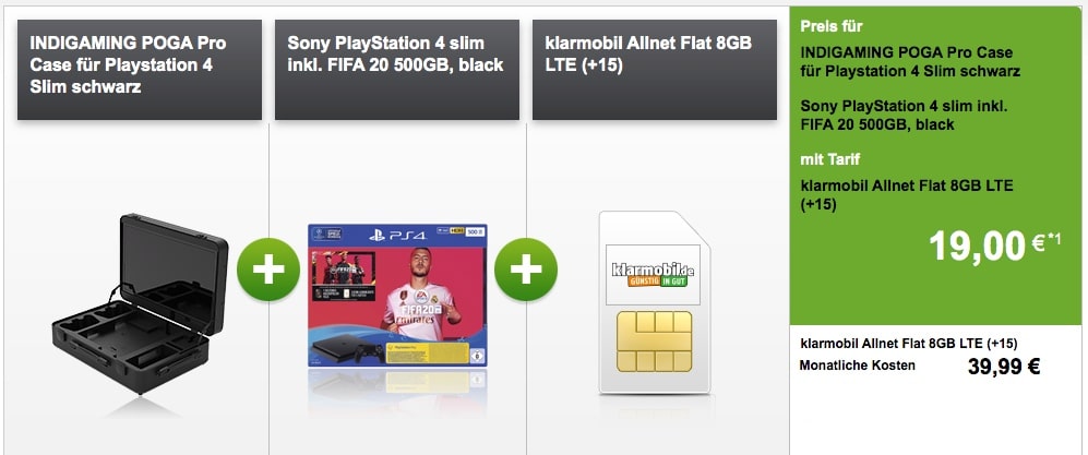 Klarmobil Allnet Flat 8 Gb Lte Ps4 Poga Koffer Eff Kostenlos