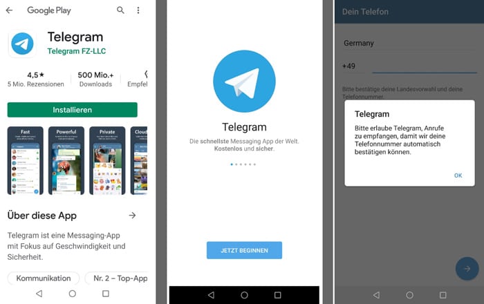 Telegram Account erstellen und anmelden in wenigen Schritten