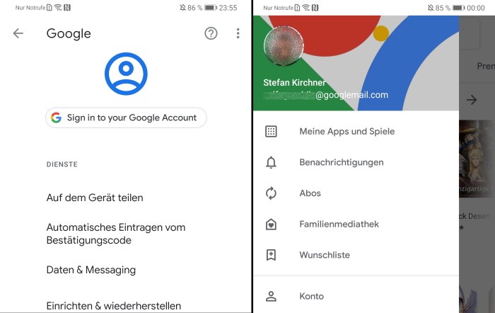Google-Apps auf dem Huawei Mate 30 Pro