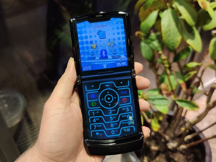 Retro-Modus Motorola razr Test