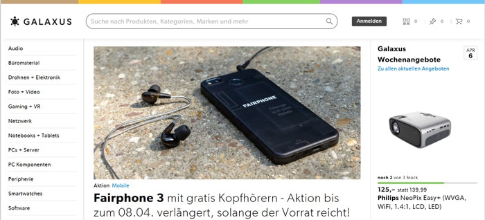 Galaxus Aktionen: Der Online-Shop für 