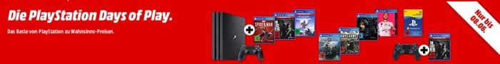 Sony Days of Play: Satte Rabatte auf Konsolen, Spiele & mehr - MediaMarkt, Saturn & Amazon mischen mit!
