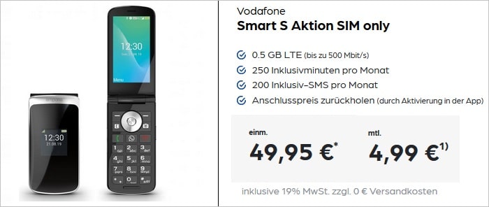 Emporia TouchSmart mit Vodaone Sart S bei Preisboerse24