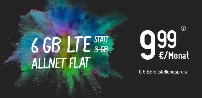 Smartmobil Lte 6 Gb Lte Allnet Flat Fur Nur 9 99 Mtl