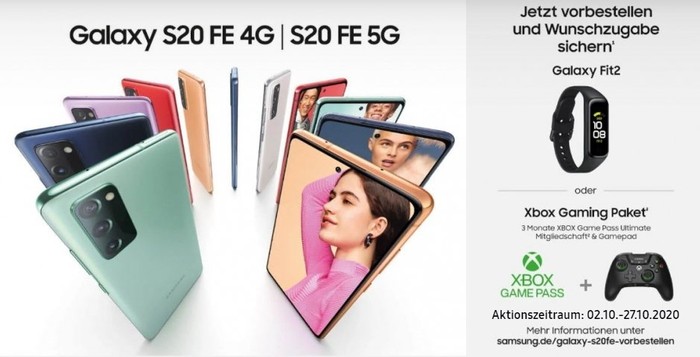 Samsung Galaxy S20 FE (5G) Aktion)
