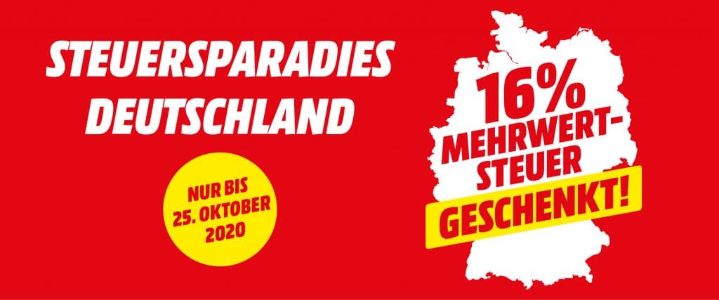 MediaMarkt 16 % Mehrwertsteueraktion