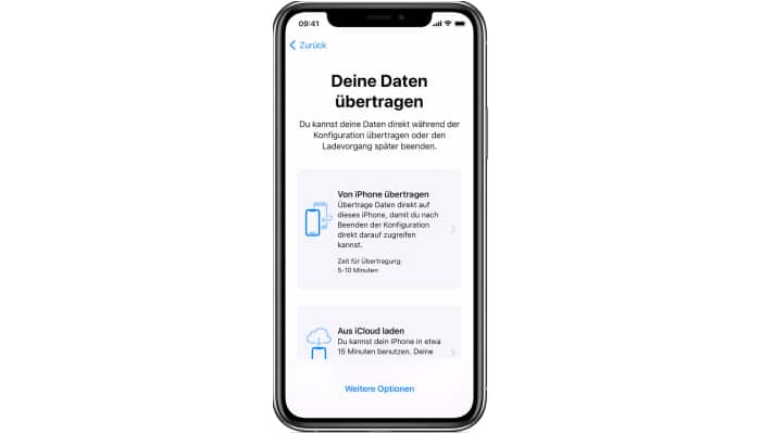 iPhone-Migration - Daten übertragen