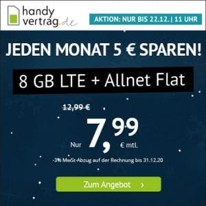 Handyvertrag Mit 2 Gb Lte Und 4 99 Grundgebuhr Mtl Kundbar