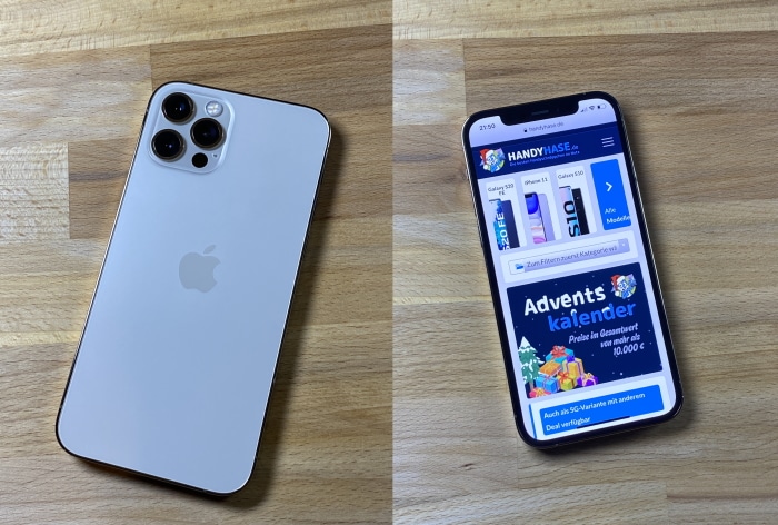 iPhone 12 Pro Test Vorder- und RĂŒckansicht