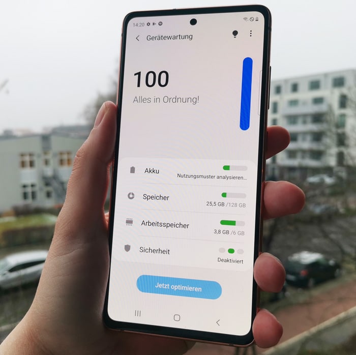 Samsung Galaxy S20 FE Test und Daten: Highend-Smartphone mit Her(t)z, nicht nur für Fans