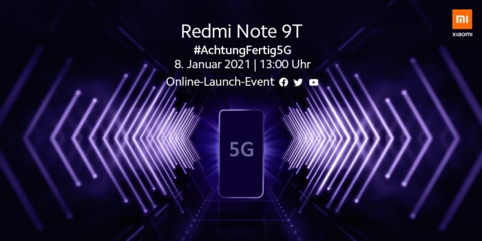 Xiaomi Redmi Note 9T mit Vertrag - Launch Event