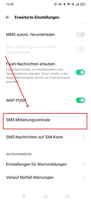 sms-einstellungen