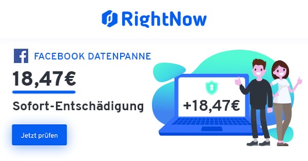 Großes Datenleck bei Facebook: So erhältst Du 18,47 € Schadensersatz