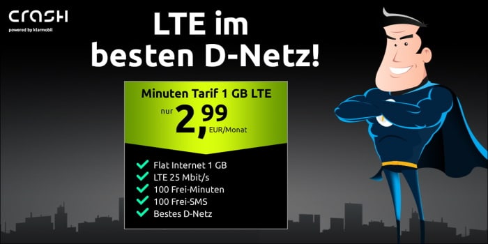 crash Minuten Tarif 1 GB im Telekom Netz