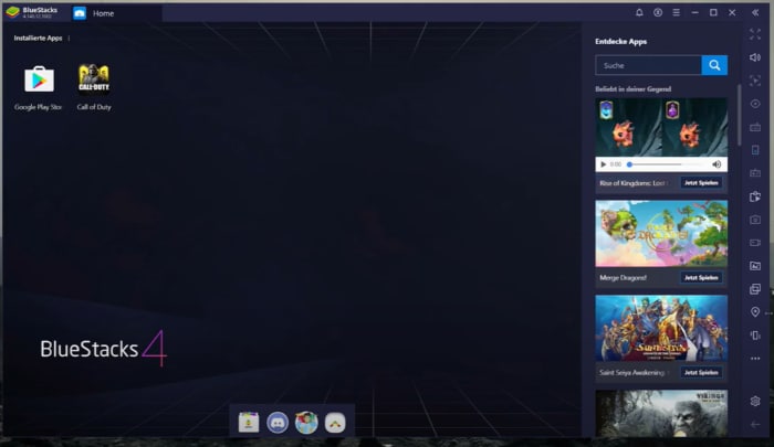 Bluestacks auf Windows nutzen