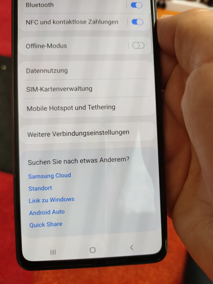 Samsung Galaxy A52 Anschlüsse