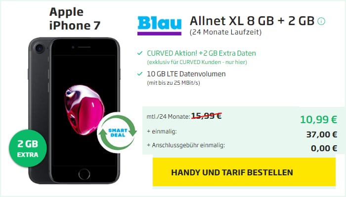 iPhone 7 generalüberholt bei Blau