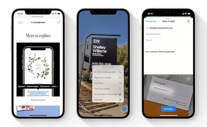 Apple iOS 15 und Live Text sowie OCR-Erkennung