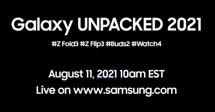 Samsung Galaxy Unpacked 2021 Event Leak