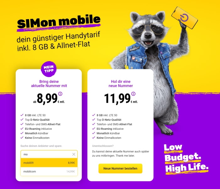 SIMon Mobile: Der Tarif, den es mit einem Trick zum Bestpreis gibt!