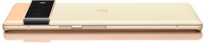 Google Pixel 6 Pro in der Seitenansicht
