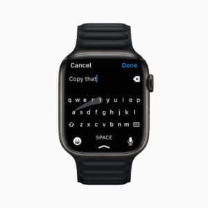 watchOS 8 - Tastatur