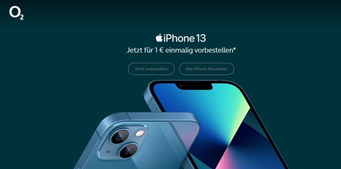 Apple iPhone 13, Pro, mini, Pro Max mit o2 Free Tarif bestellen