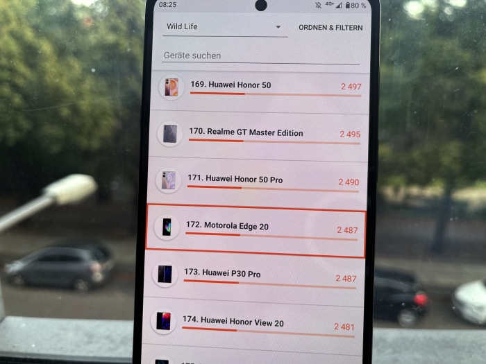 Motorola Edge 20 Test - Benchmark