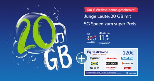 20 GB Bonusdeal