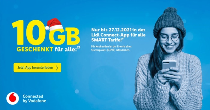 LIDL Connect Smart PrepaidAngebote ab 4,99 € für 4 Wochen