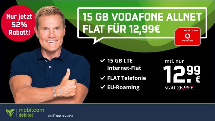mobilcom-debitel green LTE (Vodafone-Netz) bei Vitrado zur Black Week 2021