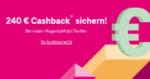 Telekom Cashback: Bis zu 240 € für original Telekom MagentaMobil-Tarife bei Neuvertrag oder 120 € Cashback bei Vertragsverlängerung Thumbnail