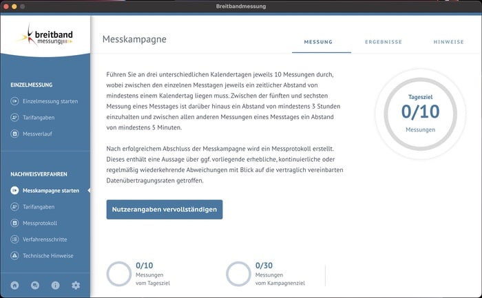 Internet zu langsam: Messkampagne der Breitbandmessung-App
