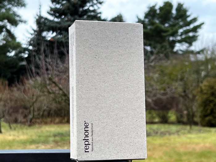 rephone Test - Verpackung aus Grasfasern