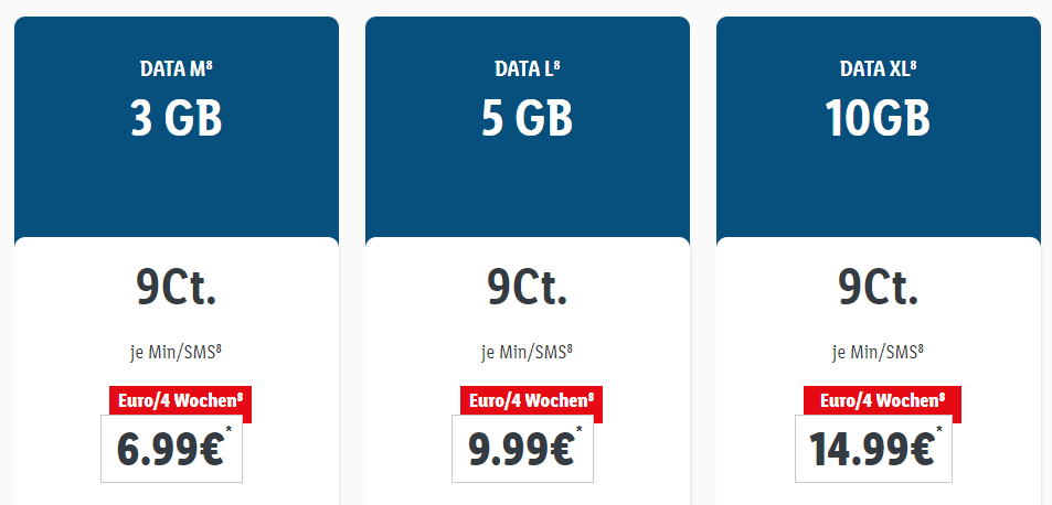 LIDL Connect Datentarife Surfstick